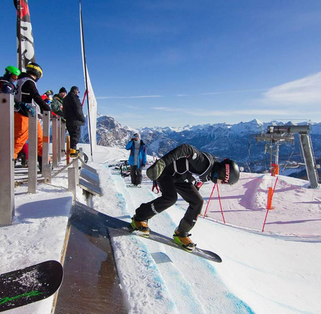Départ snowboard cross